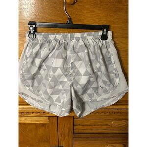 Nike Dri-FIT Y2K Grey Geometric Triangle‎ Print Running Shorts Athleisure Tempo